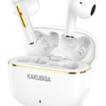 KAKUSIGA earphones με θήκη φόρτισης KSC-1482, True Wireless, 15mm, 35/300mAh, λευκά - 6921042147253