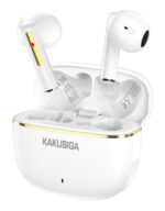 KAKUSIGA earphones με θήκη φόρτισης KSC-1482, True Wireless, 15mm, 35/300mAh, λευκά - 6921042147253
