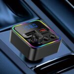 KAKUSIGA FM transmitter & φορτιστής KSC-1982, USB/USB-C, 55W, Bluetooth, μαύρο - 6921042152004 - Image 2