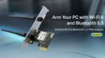 MERCUSYS κάρτα δικτύου WiFi 6 & Bluetooth MA80XE, 3000Mbps AX3000, PCIe, V2.0 - 6957939000844 - Image 2