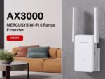 MERCUSYS range extender ME80X, WiFi 6, 3000Mbps AX3000, V1.0 - 6957939001094 - Image 2
