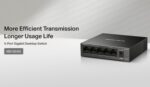 MERCUSYS desktop switch MS105GS, 5x Gigabit θύρες, V2.0 - 6957939001315 - Image 2