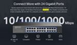 MERCUSYS desktop/rackmount switch MS124GS, 24x Gigabit θύρες, V1.0 - 6957939003814 - Image 2