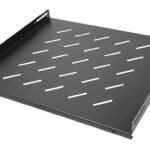 POWERTECH σταθερό ράφι για rack 19" NETW-0052, 1U, βάθος 420mm, μαύρο - 5210131159699