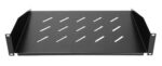 POWERTECH σταθερό ράφι για rack 19" NETW-0053, 2U, βάθος 300mm, μαύρο - 5210131159705 - Image 2