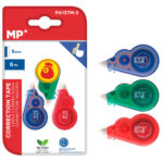 MP σετ διορθωτική ταινία PA137M-3, 5mm x 6m, μπλε/πράσινη/κόκκινη, 3τμχ - 8435250997046