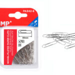 MP συνδετήρες PA342-8, μεταλλικοί, 33mm, ασημί, 70τμχ - 8435721038520