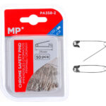 MP παραμάνες PA358-2, μεταλλικές, 25mm, ασημί, 50τμχ - 8435464134602