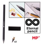 MP eternal μεταλλικό μολύβι PE560 με γόμα & 2x ανταλλακτικές μύτες, μαύρο - 8435721038377 - Image 2