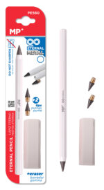 MP eternal μολύβι PE560 με γόμα & 2x ανταλλακτικές μύτες, λευκό - 5210131169261