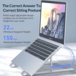 ORICO πλαστική βάση για laptop PFB-A23, 11-17", foldable, πλαστική, μαύρη - 6936761862288 - Image 2
