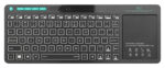 RIITEK ασύρματο πληκτρολόγιο Mini K18S με touchpad, RGB backlit, 2.4GHz & Bluetooth - 6952917745014