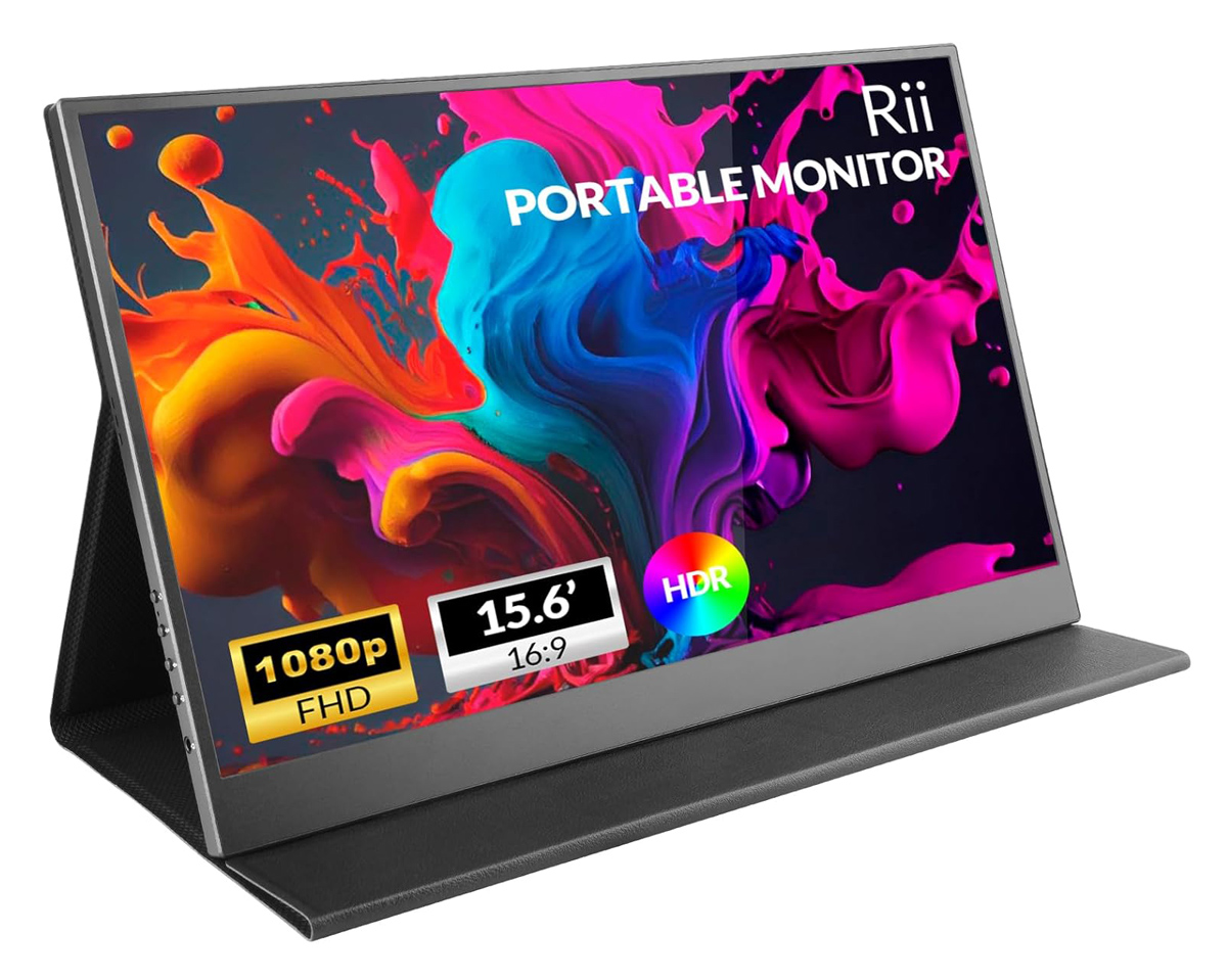 RT-RS100 RIITEK φορητή οθόνη RS100, IPS, 15.6" 1920x1080, HDR, mini HDMI/USB-C, με ηχεία - 6974972304876 - Image 1