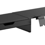 BRATECK επιτραπέζια βάση για οθόνη/laptop/smartphone/tablet STB-128-02 με συρτάρι, 13-32", έως 20kg, heavy duty, μαύρη - 5210131160343