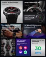 ZEBLAZE smartwatch Vibe 7 Pro, heart rate, 1.43" AMOLED, 3 ATM, ασημί - 6946639812550 - Image 2