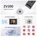 SJCAM compact φωτογραφική μηχανή ZV200, 12MP, 16x ψηφιακό zoom, μαύρη - 6972476163388 - Image 2