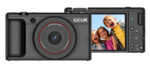 SJCAM compact φωτογραφική μηχανή ZV200, 12MP, 16x ψηφιακό zoom, μαύρη - 6972476163388