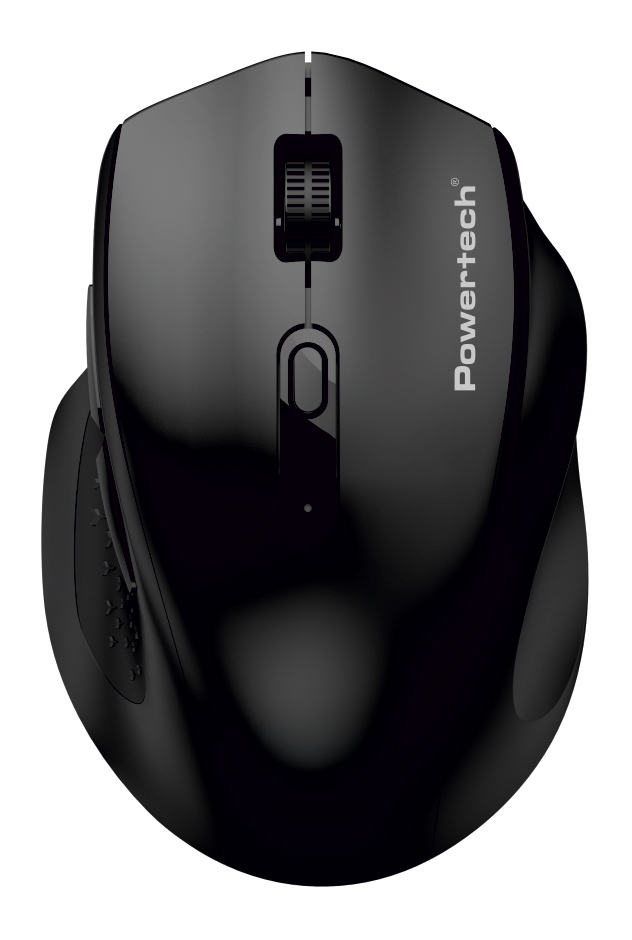 pt-1578 POWERTECH ασύρματο ποντίκι PT-1578, 2.4GHz & Bluetooth, έως 4000DPI, μαύρο - 5210131158906 - Image 1