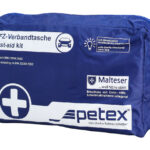 PETEX kit πρώτων βοηθειών για οχήματα 43930005, DIN 13164-2022, μπλε - 4028985428233