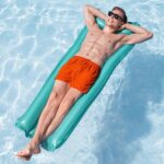BESTWAY φουσκωτό στρώμα θαλάσσης 44007 με μαξιλάρι, 183x69cm, πράσινο - 6941607382660 - Image 2