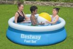 BESTWAY παιδική φουσκωτή πισίνα 57392, 940lt, Φ183x51cm, μπλε - 6941607367148 - Image 2