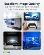 GOOBAY καλώδιο HDMI 2.1 65559 με Ethernet, AOC, 8K/60Hz, 48 Gbps, 20m, μαύρο - 4040849655593 - Image 2