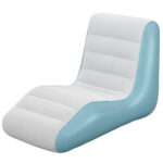 BESTWAY φουσκωτή πολυθρόνα 75127, 133x79x88cm, γαλάζια/λευκή - 6941607348635