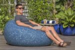 BESTWAY φουσκωτή πουφ πολυθρόνα 75154, 112x112x66cm, μπλε - 6941607391648 - Image 2