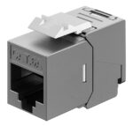 GOOBAY Keystone module RJ45 77942, CAT 6A STP, slim & short, toolfree, ασημί - 4040849779428