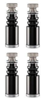 GOOBAY μαγνητικές βάσεις στήριξης πλακέτας 77997 για συγκόλληση, 4τμχ, μαύρο - 4040849779978