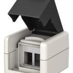 GOOBAY κυτίο για 2x Keystone modules 79169, εξωτερικού χώρου, IP44, λευκό/μαύρο - 4040849791697