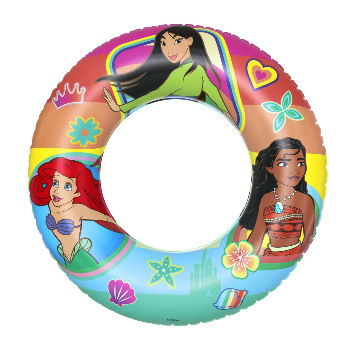 91043 BESTWAY παιδικό σωσίβιο κουλούρα 91043, 56cm, 3-6 ετών, Disney Princess - 6941607329276 - Image 1