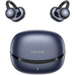 USAMS earphones με θήκη φόρτισης Echo R03, OWS, Φ11mm, 40/300mAh, μπλε - 6958444997490