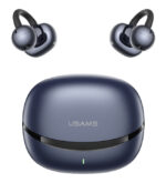 USAMS earphones με θήκη φόρτισης Echo R03, OWS, Φ11mm, 40/300mAh, μπλε - 6958444997490