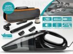 BRUNO σκουπάκι αυτοκινήτου υγρών & στερεών BRN-0294, 60W, καλώδιο αναπτήρα 12V, φίλτρο HEPA, μαύρο - 5210131160169 - Image 2
