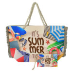 BRUNO τσάντα θαλάσσης με νεσεσέρ SOL-BAY BRN-0299, 58x40cm - 5210131160831