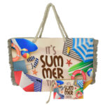 BRUNO τσάντα θαλάσσης με νεσεσέρ SOL-BAY BRN-0299, 58x40cm - 5210131160831