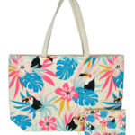 BRUNO τσάντα θαλάσσης με νεσεσέρ SOL-BAY BRN-0300, 58x40cm - 5210131160848