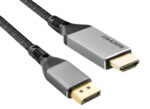 POWERTECH καλώδιο DisplayPort σε HDMI CAB-DP069, 4K/30Hz, 1.5m, μαύρο - 5210131096079