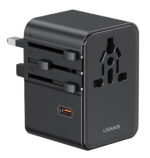 USAMS φορτιστής/αντάπτορας πρίζας CC310, 2x USB & 3x USB-C, universal, 70W, μαύρος - 6958444994147