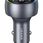 USAMS FM transmitter & φορτιστής CC328, USB/USB-C, 30W, Bluetooth, μαύρο - 6958444996813