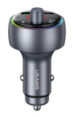 USAMS FM transmitter & φορτιστής CC328, USB/USB-C, 30W, Bluetooth, μαύρο - 6958444996813