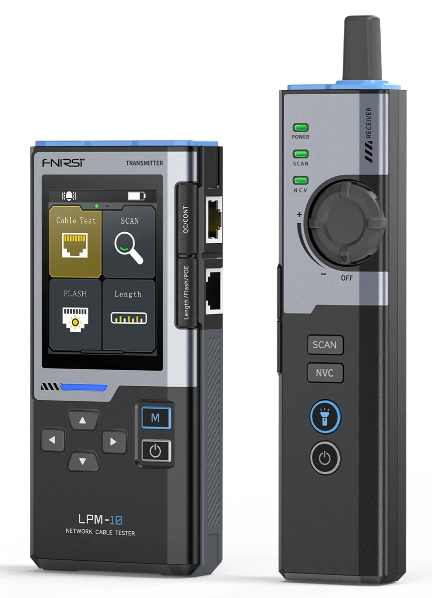 FNR-LPM-10A FNIRSI tester καλωδίων δικτύου LPM-10A, επαναφορτιζόμενο - 5210131164563 - Image 1