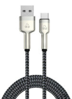 POWERTECH καλώδιο USB-C σε USB PTR-0199, PD 60W, 480Mbps, 1m, μαύρο/γκρι - 5210131159385