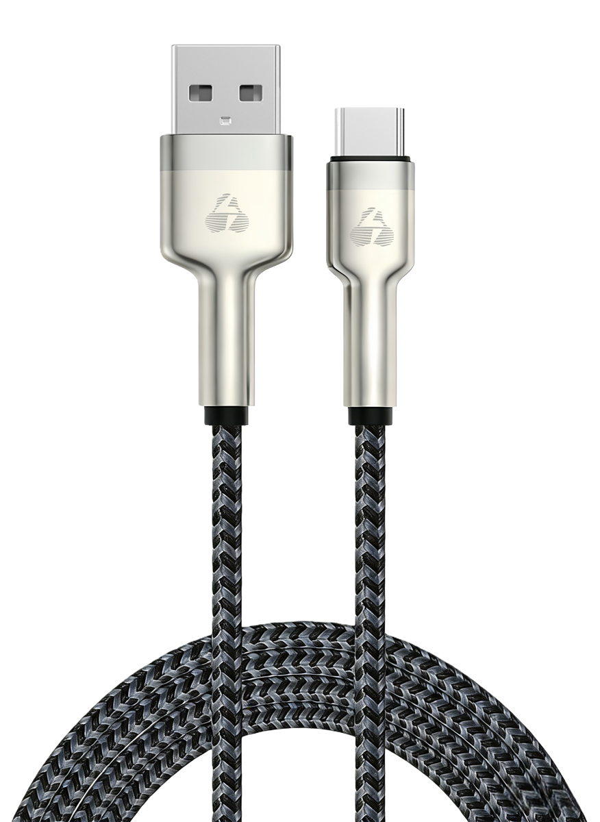 PTR-0199 POWERTECH καλώδιο USB-C σε USB PTR-0199, PD 60W, 480Mbps, 1m, μαύρο/γκρι - 5210131159385 - Image 1