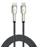 POWERTECH καλώδιο Lightning σε USB-C PTR-0200, PD 27W, 480Mbps, 1m, μαύρο/γκρι - 5210131159392