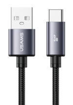 USAMS καλώδιο USB-C σε USB SJ767, 3A, 480Mbps, 1m, μαύρο - 6958444997131