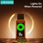 USAMS καλώδιο USB-C SJ773, 60W, 480Mbps, 1.2m, πορτοκαλί - 6958444996783 - Image 2