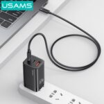 USAMS καλώδιο USB-C SJ780, 60W, 480Mbps, 1m, μαύρο - 6958444997216 - Image 2
