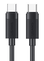 USAMS καλώδιο USB-C SJ780, 60W, 480Mbps, 1m, μαύρο - 6958444997216